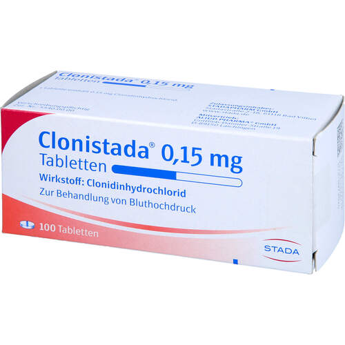 Clonistada 0.15 mg Tabletten, 100 Stk., STADAPHARM GmbH