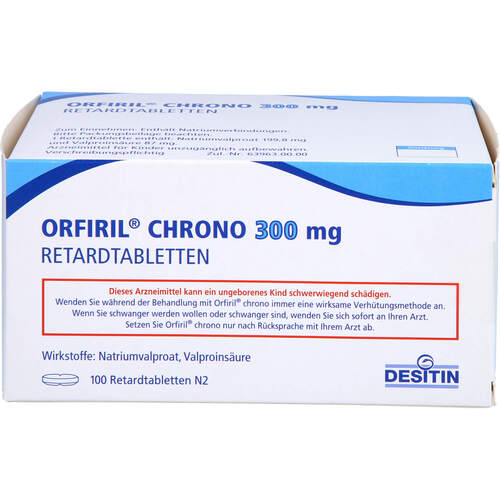 Orfiril Chrono 300 MG Retardtabletten, 100 ST, Desitin Arzneimittel GmbH