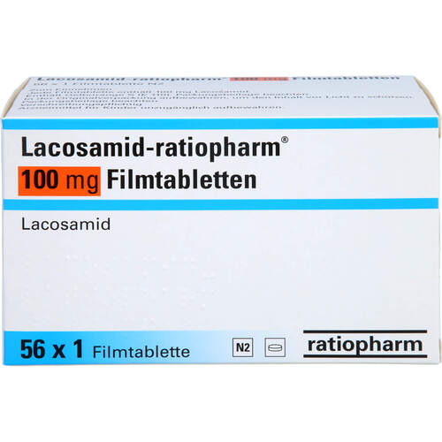 Lacosamid-ratiopharm 100 mg Filmtabletten, 56 Stk., ratiopharm GmbH