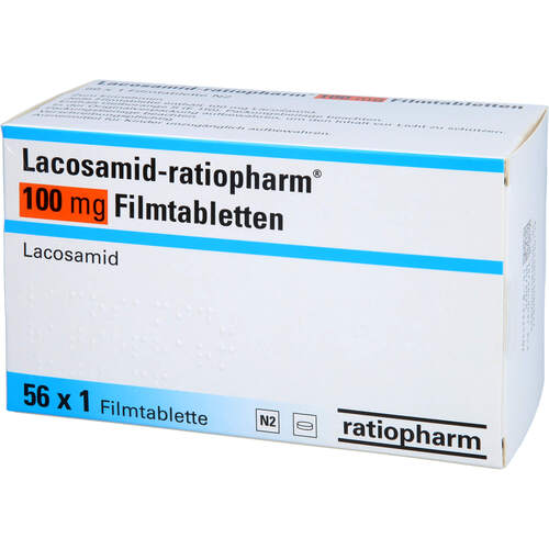 Lacosamid-ratiopharm 100 mg Filmtabletten, 56 Stk., ratiopharm GmbH