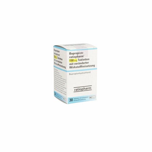 Bupropion-ratiopharm 150mg Tab.m.verän.Wirks.Freis, 30 ST, ratiopharm GmbH