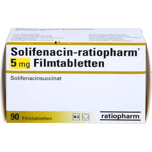Solifenacin-ratiopharm 5 mg Filmtabletten, 90 Stk., ratiopharm GmbH