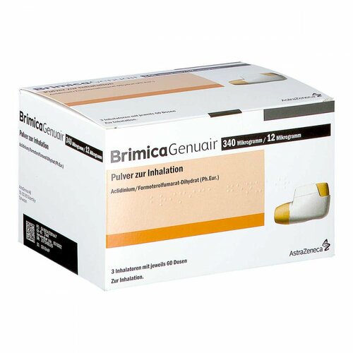 Brimica Genuair 340ug/12ug Plv.z.Inhalation 60 ED, 3 ST, Emra-Med Arzneimittel GmbH