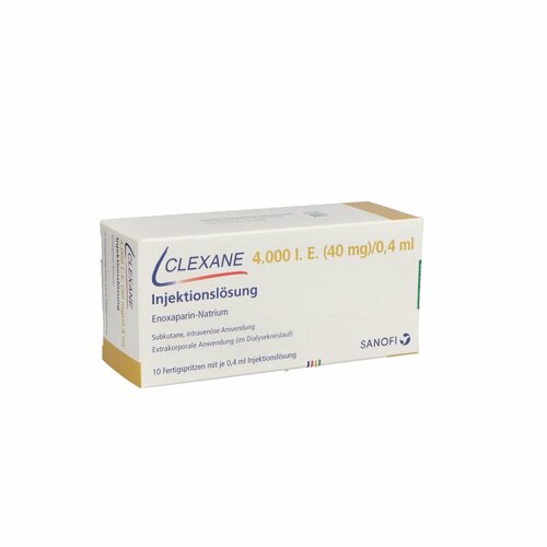 Clexane 4.000 I.E.(40mg)/0.4ml ILO, 10 ST, Eurimpharm Arzneimittel GmbH