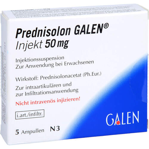 Prednisolon GALEN Injekt 50 mg, 5 Stk., Galenpharma GmbH