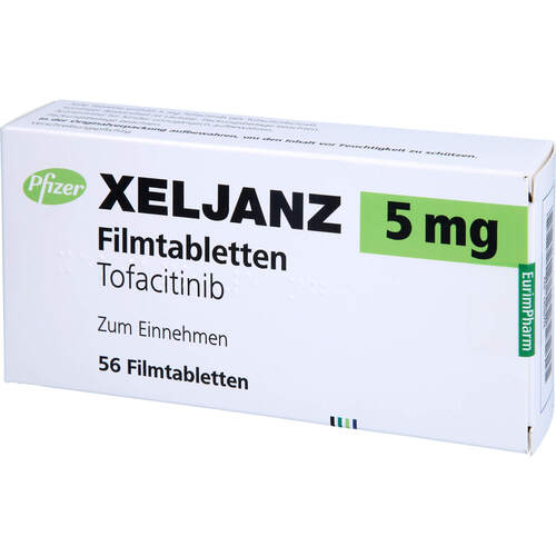 Xeljanz 5 mg Filmtabletten, 56 ST, Eurimpharm Arzneimittel GmbH