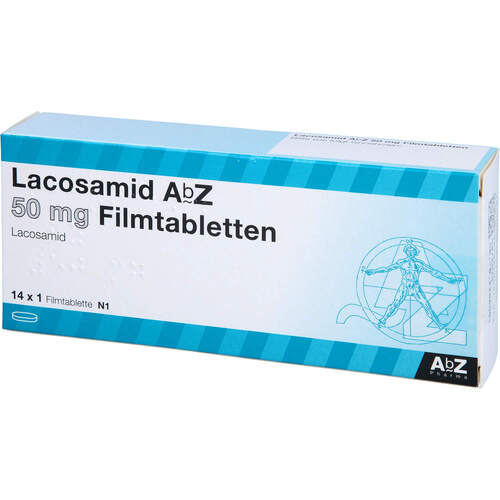 LACOSAMID ABZ 50 MG FILMTABLETTEN, 14 Stk., Abz Pharma GmbH