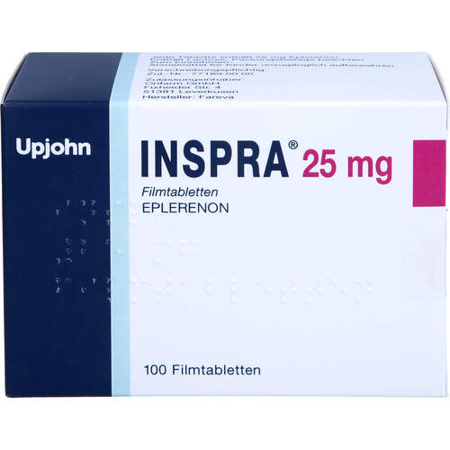 INSPRA 25 mg Filmtabletten, 100 ST, 1 0 1 Carefarm GmbH