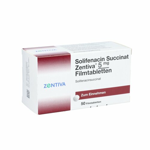 Solifenacin Succinat Zentiva 5 mg Filmtablettenen, 50 ST, Zentiva Pharma GmbH