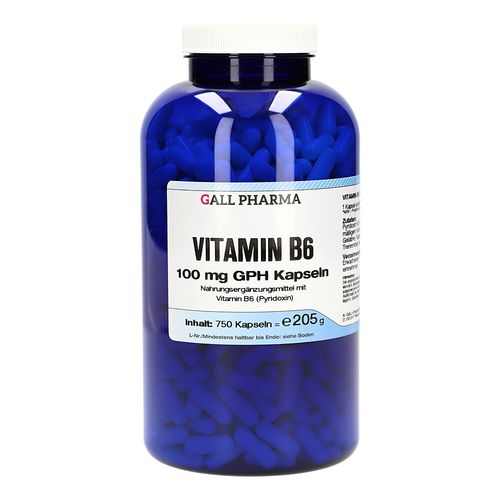 VITAMIN B6 100MG GPH KAPSELN, 750 Stk., Hecht-Pharma GmbH