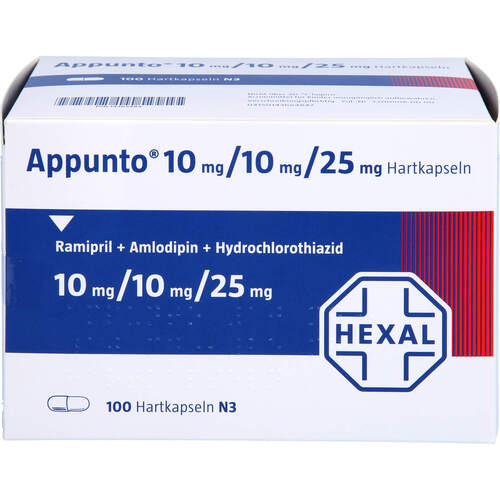Appunto 10 mg/10 mg/25 mg Hartkapseln, 100 Stk., HEXAL AG