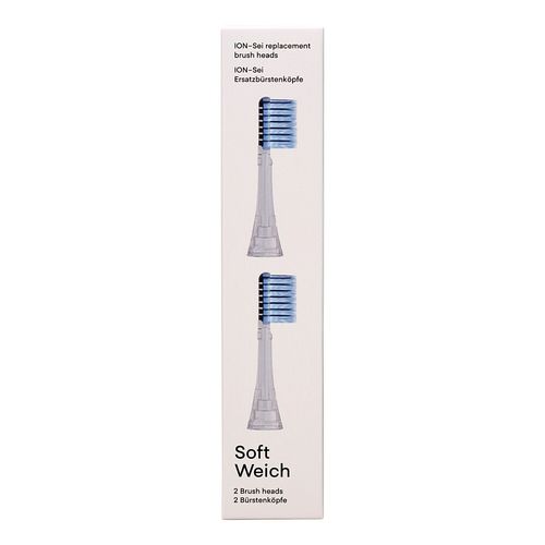 ION-Sei Ersatzbürstenköpfe weich/soft, 2 Stk., Megadent Deflogrip Gerhard Reeg GmbH