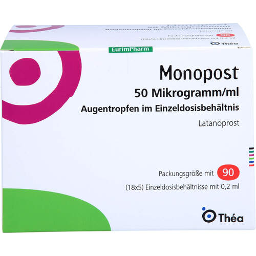 Monopost 50 Mikrogramm/ml Augentr.in Einzeldosen, 90X0.2 ML, Eurimpharm Arzneimittel GmbH