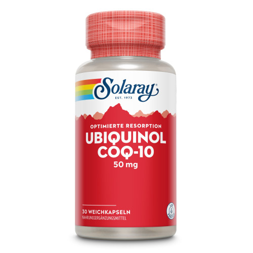 Ubiquinol CoQ10 50 mg Solaray, 30 Stk., Supplementa GmbH