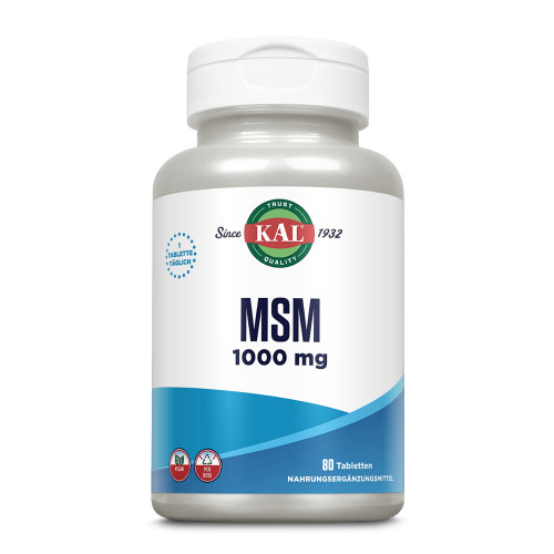 MSM 1000 mg KAL, 80 Stk., Supplementa GmbH