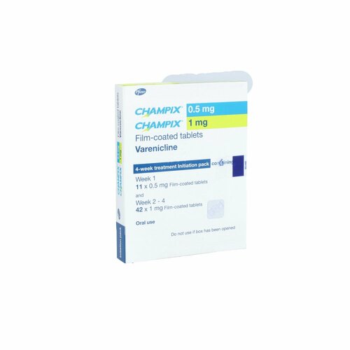 CHAMPIX 0,5 mg/1 mg 4 Wochen Starterpack.Filmtabl., 53 Stk., axicorp Pharma GmbH