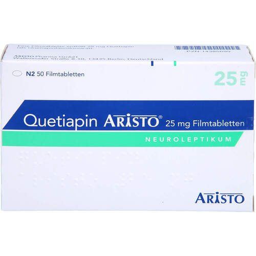 Quetiapin Aristo 25 mg Filmtabletten, 50 Stk., Aristo Pharma GmbH
