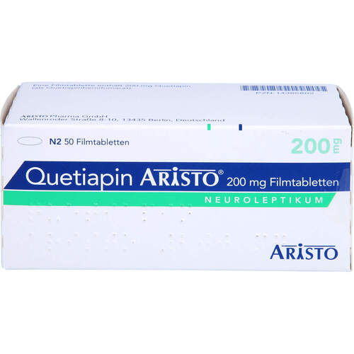 Quetiapin Aristo 200 mg Filmtabletten, 50 Stk., Aristo Pharma GmbH