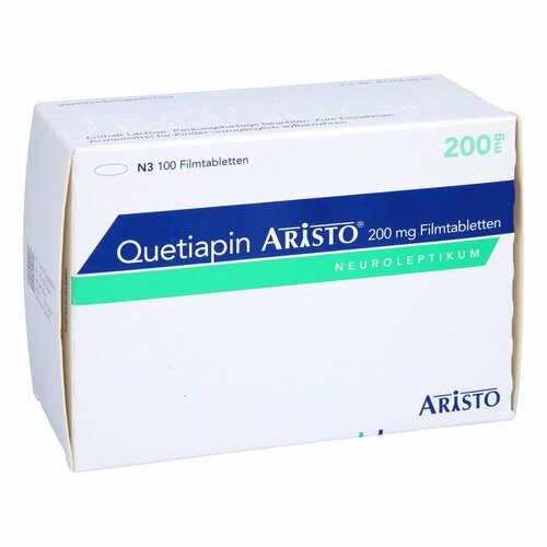 Quetiapin Aristo 200 mg Filmtabletten, 100 ST, Aristo Pharma GmbH