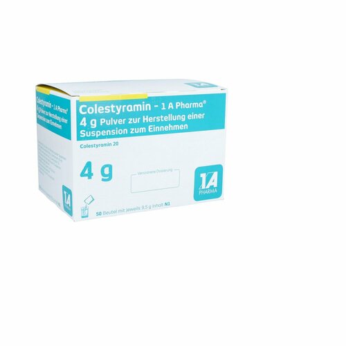 Colestyramin - 1 A Pharma 4 g Pulv z H.e Sus z.E., 50 Stk., 1 A Pharma GmbH