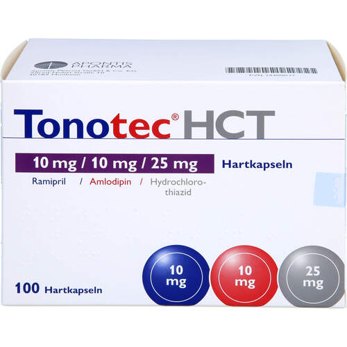 Tonotec HCT 10 mg/10 mg/25 mg Hartkapseln, 100 Stk., APONTIS PHARMA Deutschland GmbH & Co. KG