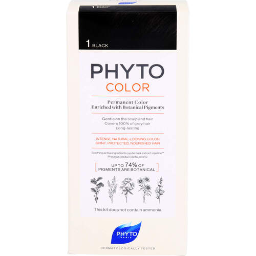 PHYTOCOLOR 1 Schwarz ohne Ammoniak, 1 Stk., Laboratoire Native Deutschland GmbH