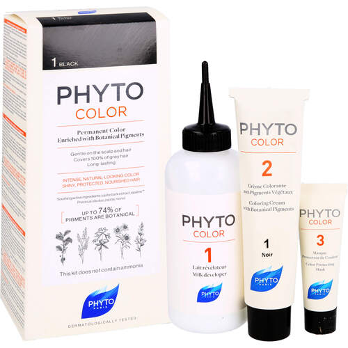 PHYTOCOLOR 1 Schwarz ohne Ammoniak, 1 Stk., Laboratoire Native Deutschland GmbH