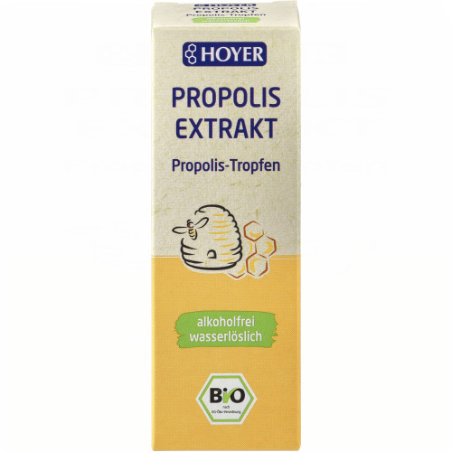 HOYER Propolis Extrakt BIO alkoholfrei wasserl&ouml;sl., 30 ml, HOYER GmbH