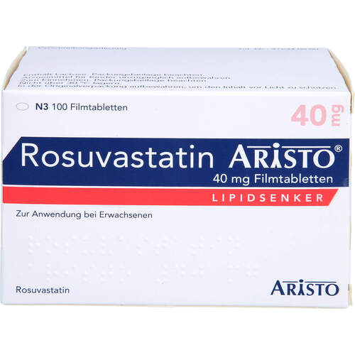 Rosuvastatin Aristo 40 mg Filmtabletten, 100 Stk., Aristo Pharma GmbH