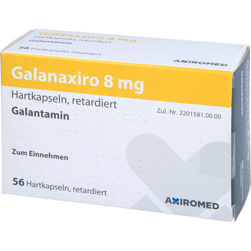 Galanaxiro 8 mg Hartkapseln retardiert, 56 Stk., Medical Valley Invest AB