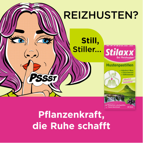Stilaxx Hustenpastillen Isl&auml;ndisch Moos, 28 Stk., Medice Arzneimittel P&uuml;tter GmbH & Co. KG