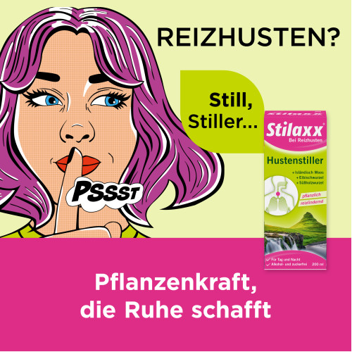 Stilaxx Hustenstiller Isl&auml;ndisch Moos Erwachsene, 200 ml, Medice Arzneimittel P&uuml;tter GmbH & Co. KG