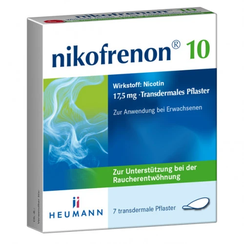 NIKOFRENON 10 Heumann transdermale Pflaster, 7 Stk., HEUMANN PHARMA GmbH & Co. Generica KG