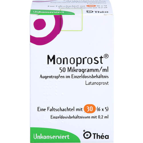 Monoprost 50 Mikrogramm/ml Augentr.in Einzeldosen, 30x0,2 ml, Fd Pharma GmbH