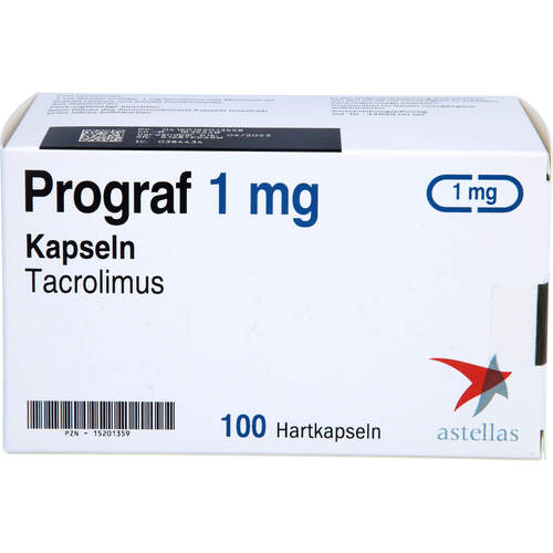 Prograf 1 mg Kapseln, 100 Stk., Mpa Pharma GmbH