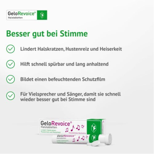 GeloRevoice Halstabletten Holunderbl&uuml;te-Mentholfrei bei Heiserkeit, 20 Stk., G. Pohl-Boskamp GmbH & Co. KG