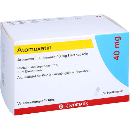 Atomoxetin Glenmark 40 mg Hartkapseln, 56 Stk., Glenmark Arzneimittel GmbH