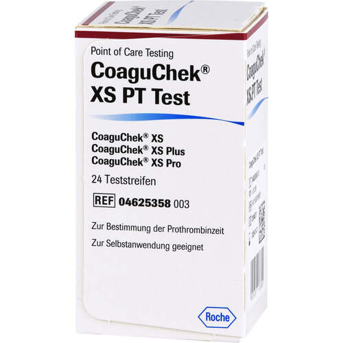 COAGUCHEK XS PT TEST, 24 Stk., ApoHomeCare GmbH
