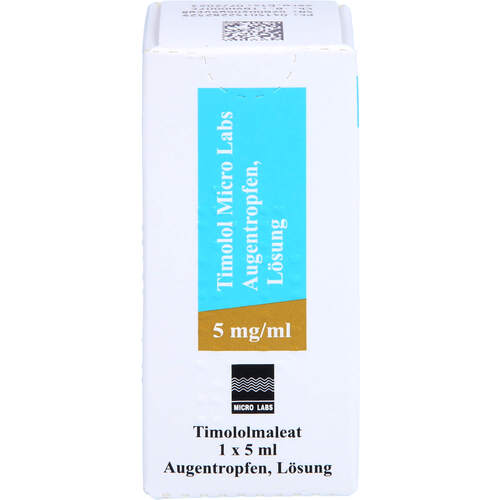 Timolol Micro Labs 5 mg/ml Augentropfen Lösung, 1X5 ML, Micro Labs GmbH