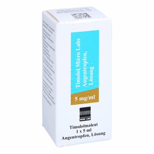 Timolol Micro Labs 5 mg/ml Augentropfen Lösung, 1x5 ml, Micro Labs GmbH