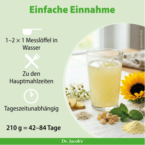 Dr. Jacob's DarmHIT Kieselerde Weihrauch Quercetin Kurkuma, 210 g, Dr. Jacob's Medical GmbH