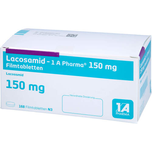 Lacosamid - 1 A Pharma 150 mg Filmtabletten, 168 Stk., 1 A Pharma GmbH