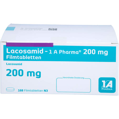 Lacosamid - 1 A Pharma 200 mg Filmtabletten, 168 Stk., 1 A Pharma GmbH
