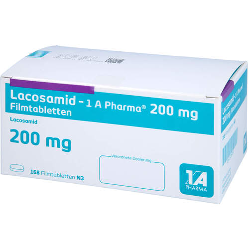 Lacosamid - 1 A Pharma 200 mg Filmtabletten, 168 Stk., 1 A Pharma GmbH