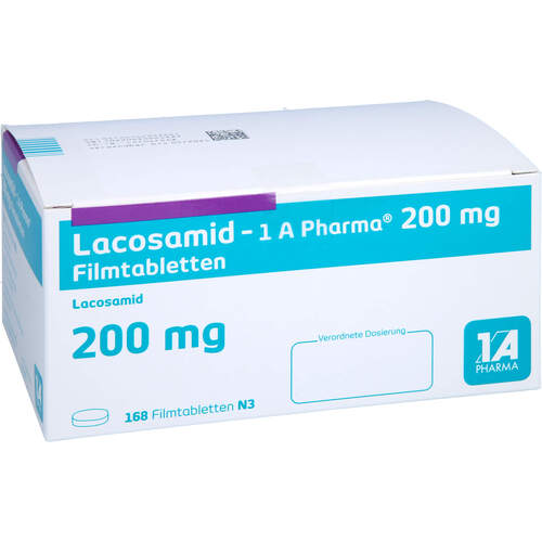 Lacosamid - 1 A Pharma 200 mg Filmtabletten, 168 Stk., 1 A Pharma GmbH