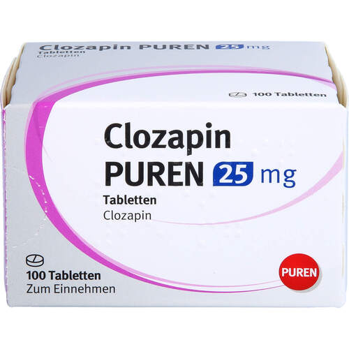 Clozapin PUREN 25 mg Tabletten, 100 Stk., PUREN Pharma GmbH & Co. KG
