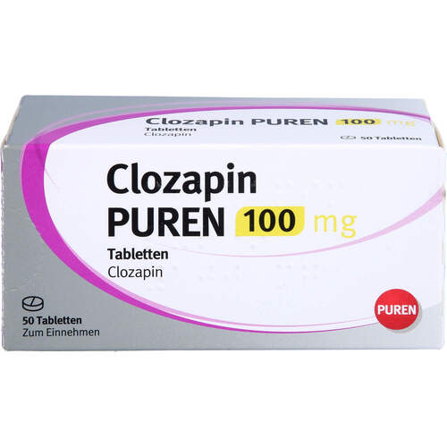 Clozapin PUREN 100 mg Tabletten, 50 Stk., PUREN Pharma GmbH & Co. KG