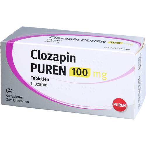 Clozapin PUREN 100 mg Tabletten, 50 Stk., PUREN Pharma GmbH & Co. KG