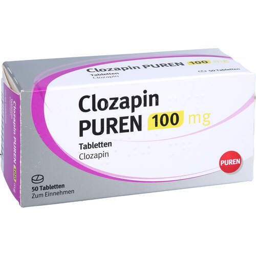 Clozapin PUREN 100 mg Tabletten, 50 Stk., PUREN Pharma GmbH & Co. KG
