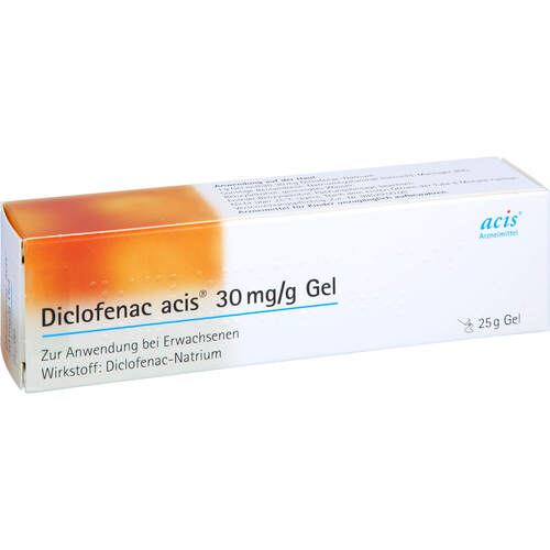 Diclofenac acis 30 mg/g Gel, 25 G, Acis Arzneimittel GmbH